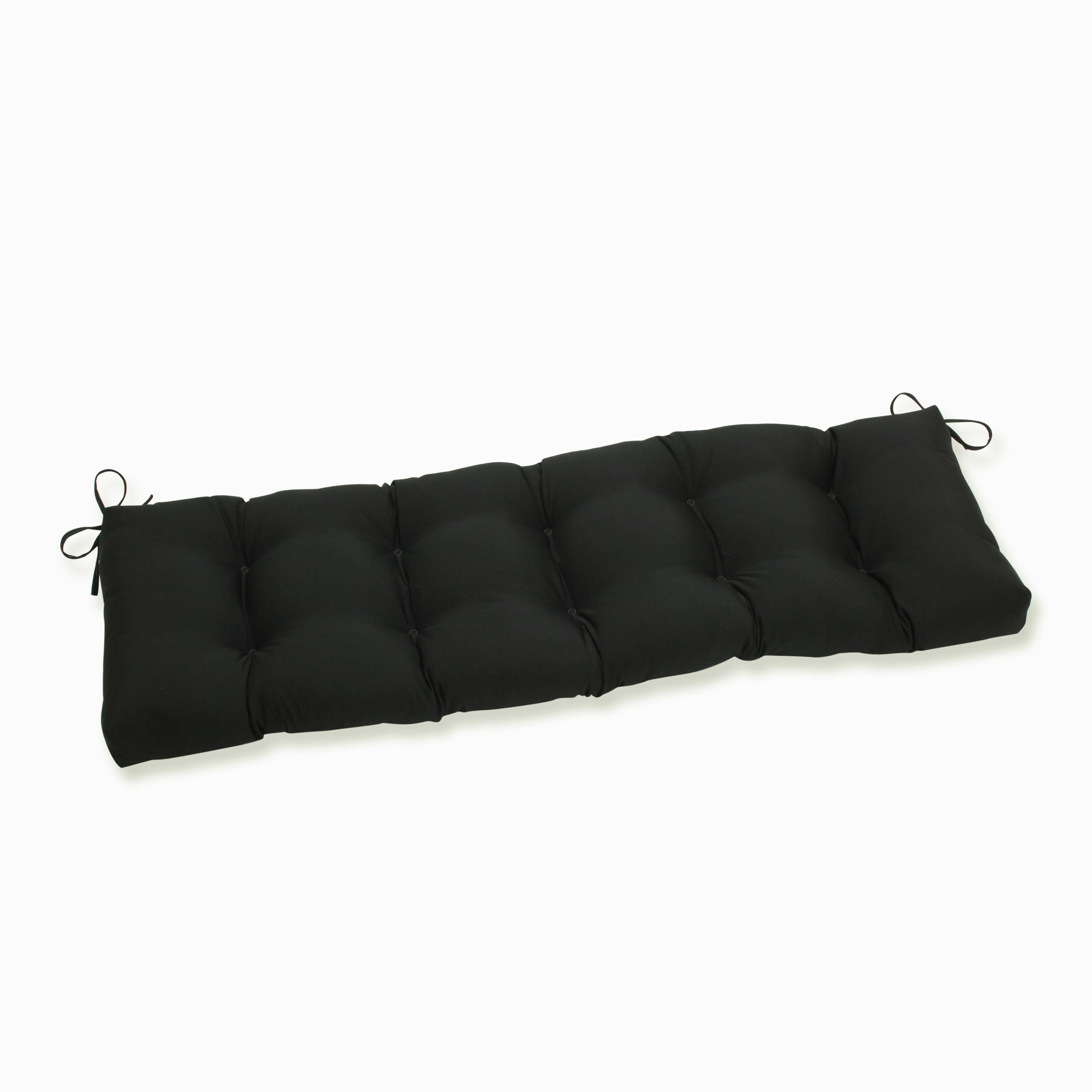 Outdoor/Indoor Fortress Canvas Black 56" Blown Bench