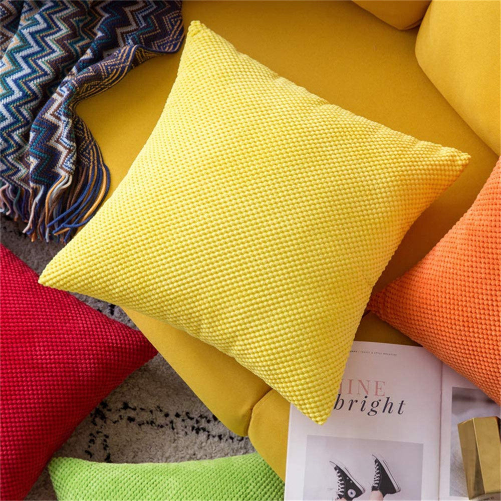 Throw Pillows 18x18 Inch Soft square Double-Sided Design Pack of 2 for Couch Sofa Living Room Bed Bedroom Soft Throw Pillow, inserts are included HIDDEN ZIPPER: A smooth hidden zipper is neatly incorporated into the edge of the removable cover, providing