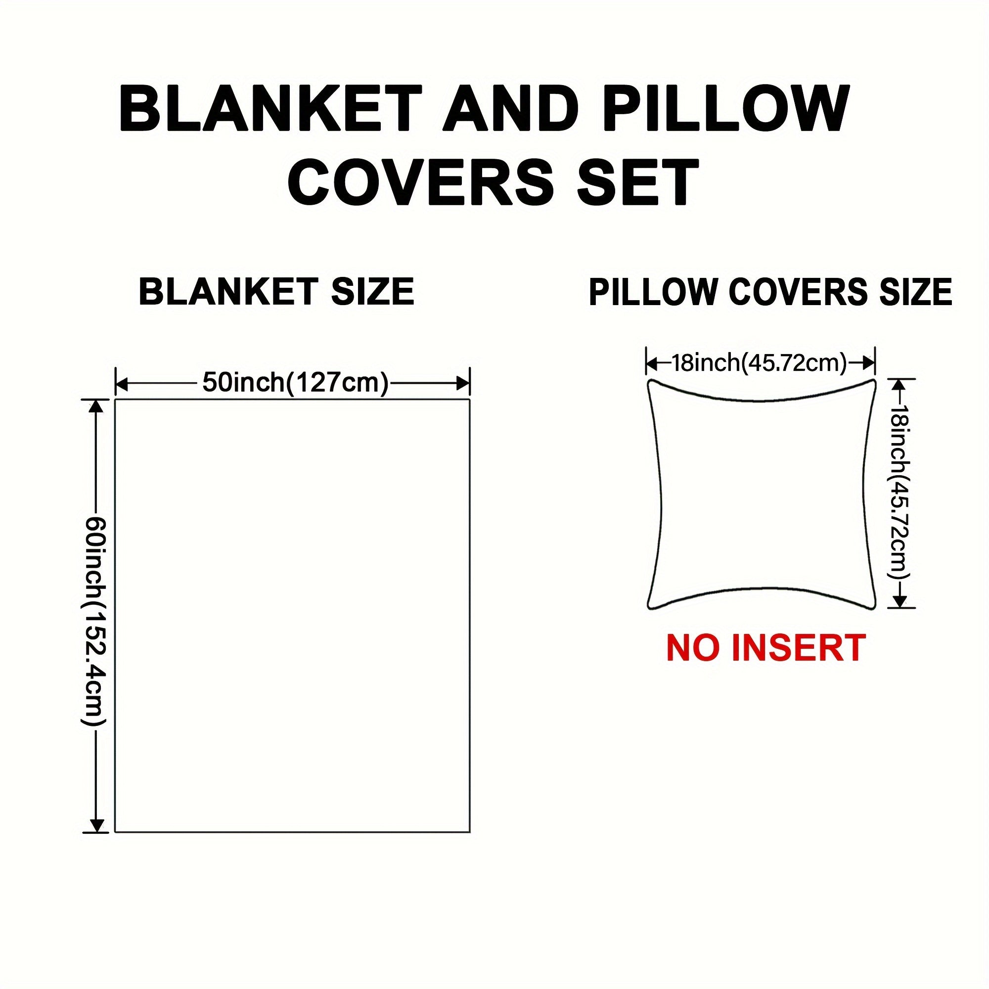 3 Piece Throw Combo - 2 Pillow Cover & 1 Throw Blanket Combo With Sherpa Backing, All-Season Comfort, Plush Fuzzy Soft Warm - For Home & Travel - Perfect Gift for Family & Friends
