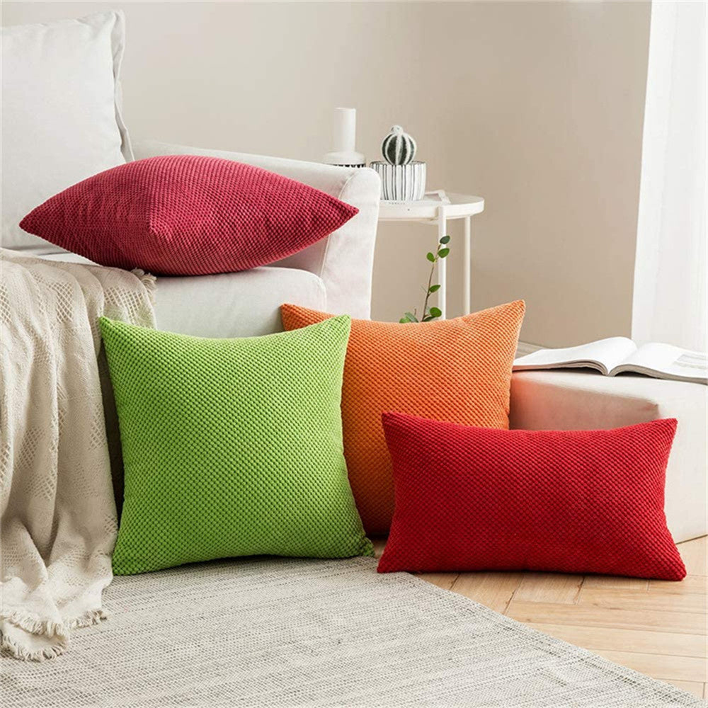 Throw Pillows 18x18 Inch Soft square Double-Sided Design Pack of 2 for Couch Sofa Living Room Bed Bedroom Soft Throw Pillow, inserts are included HIDDEN ZIPPER: A smooth hidden zipper is neatly incorporated into the edge of the removable cover, providing