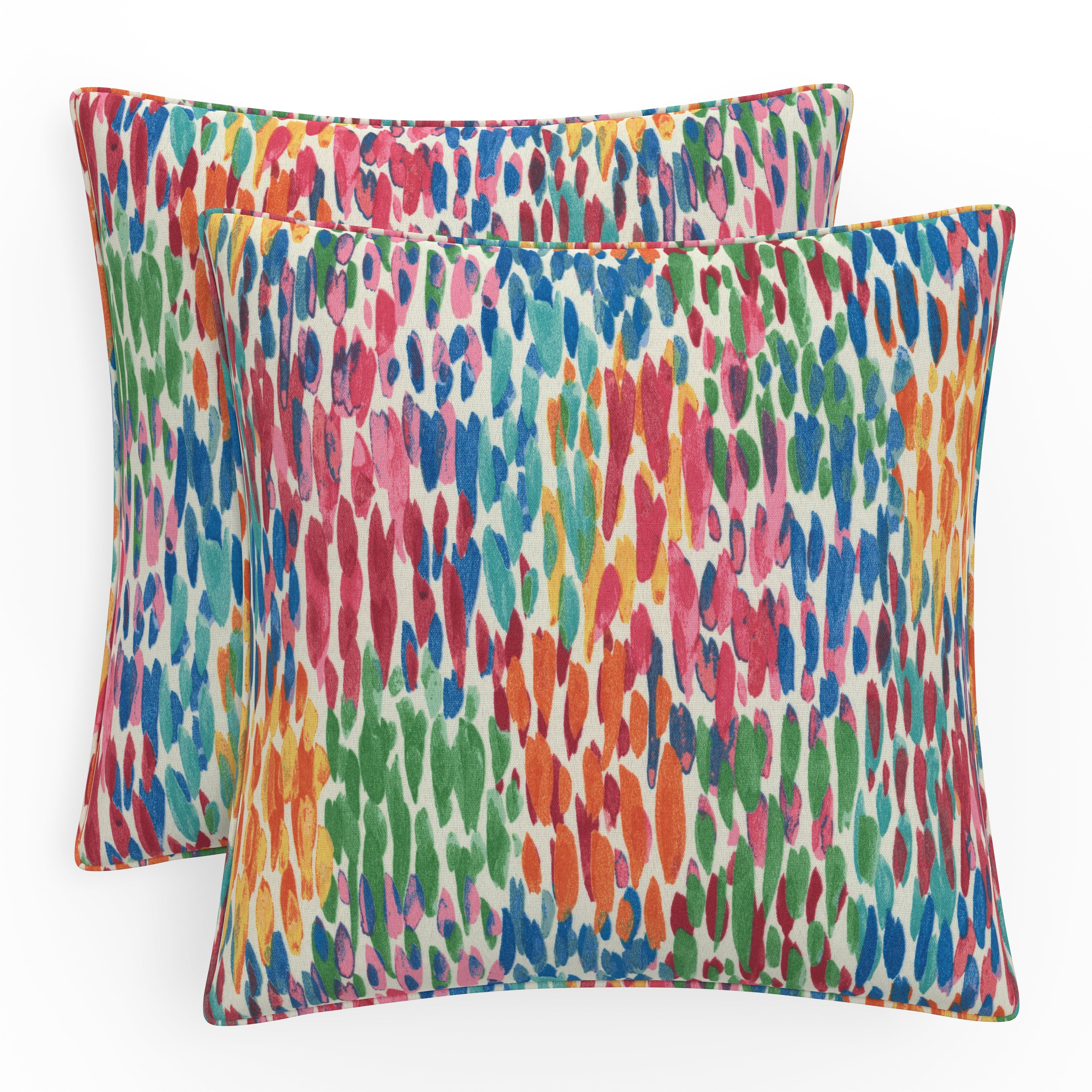 Make It Rain Zinnia 18.5-Inch Throw Pillow (Set Of 2)