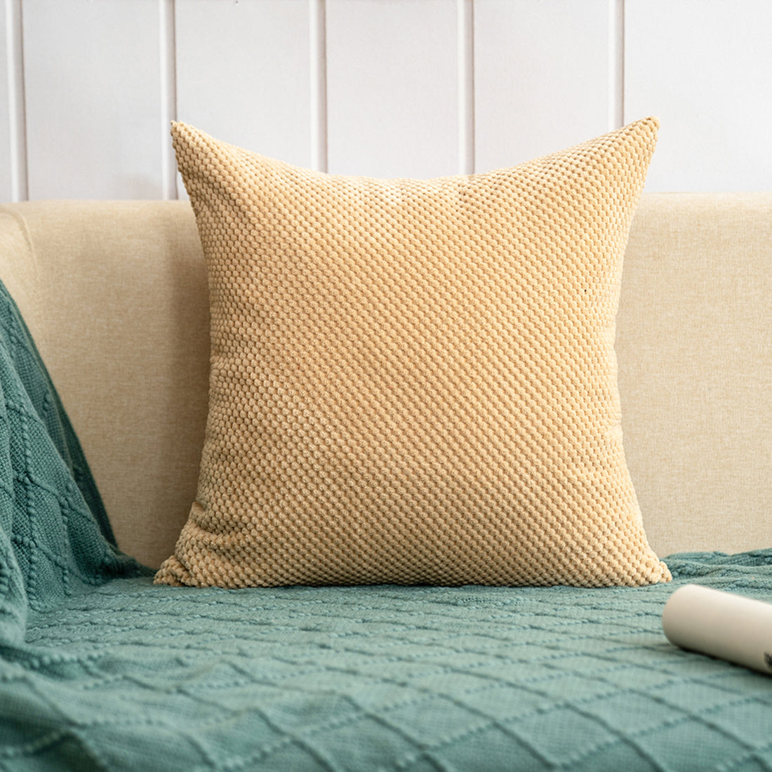Throw Pillows 18x18 Inch Soft square Double-Sided Design Pack of 2 for Couch Sofa Living Room Bed Bedroom Soft Throw Pillow, inserts are included HIDDEN ZIPPER: A smooth hidden zipper is neatly incorporated into the edge of the removable cover, providing