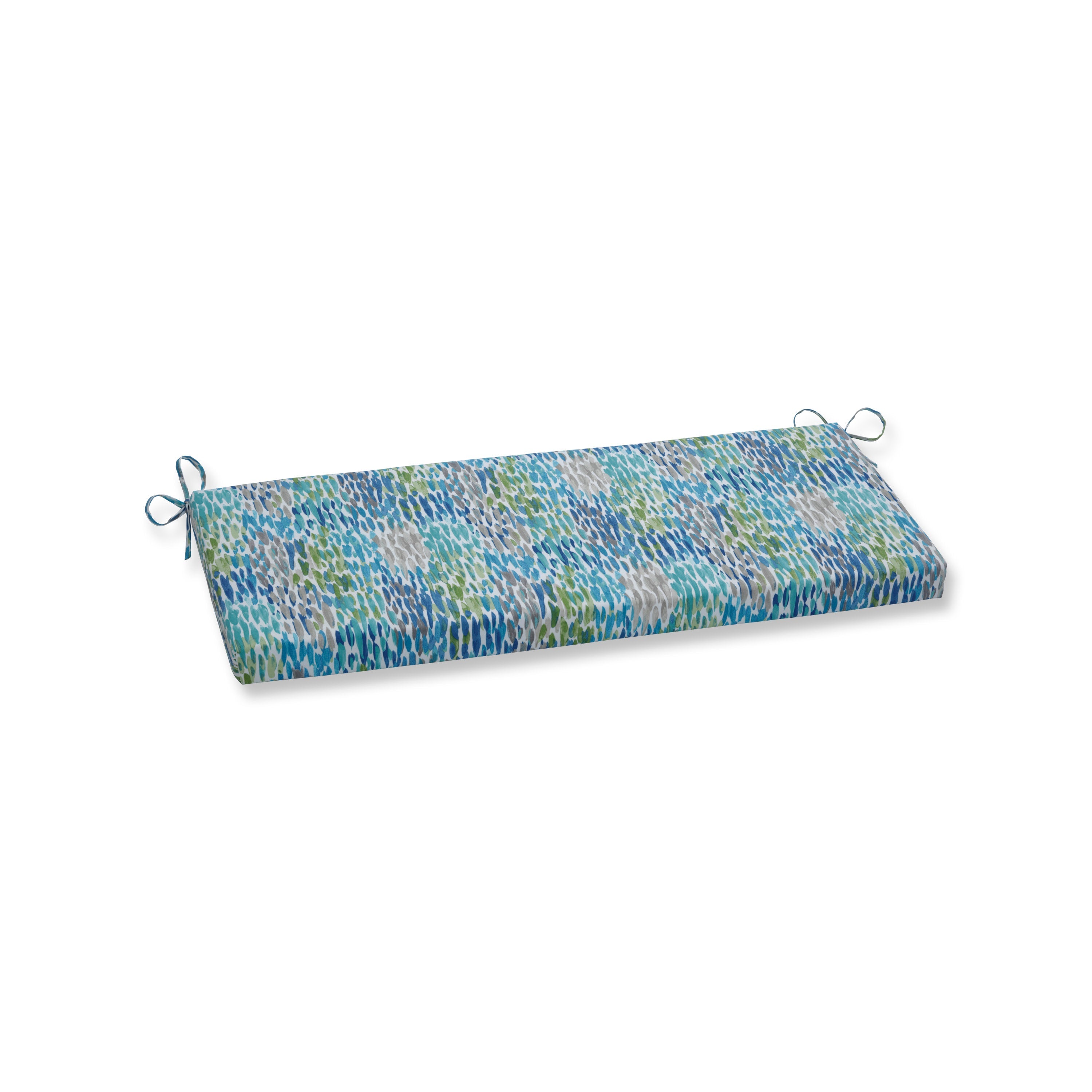Make It Rain Cerulean Bench Cushion