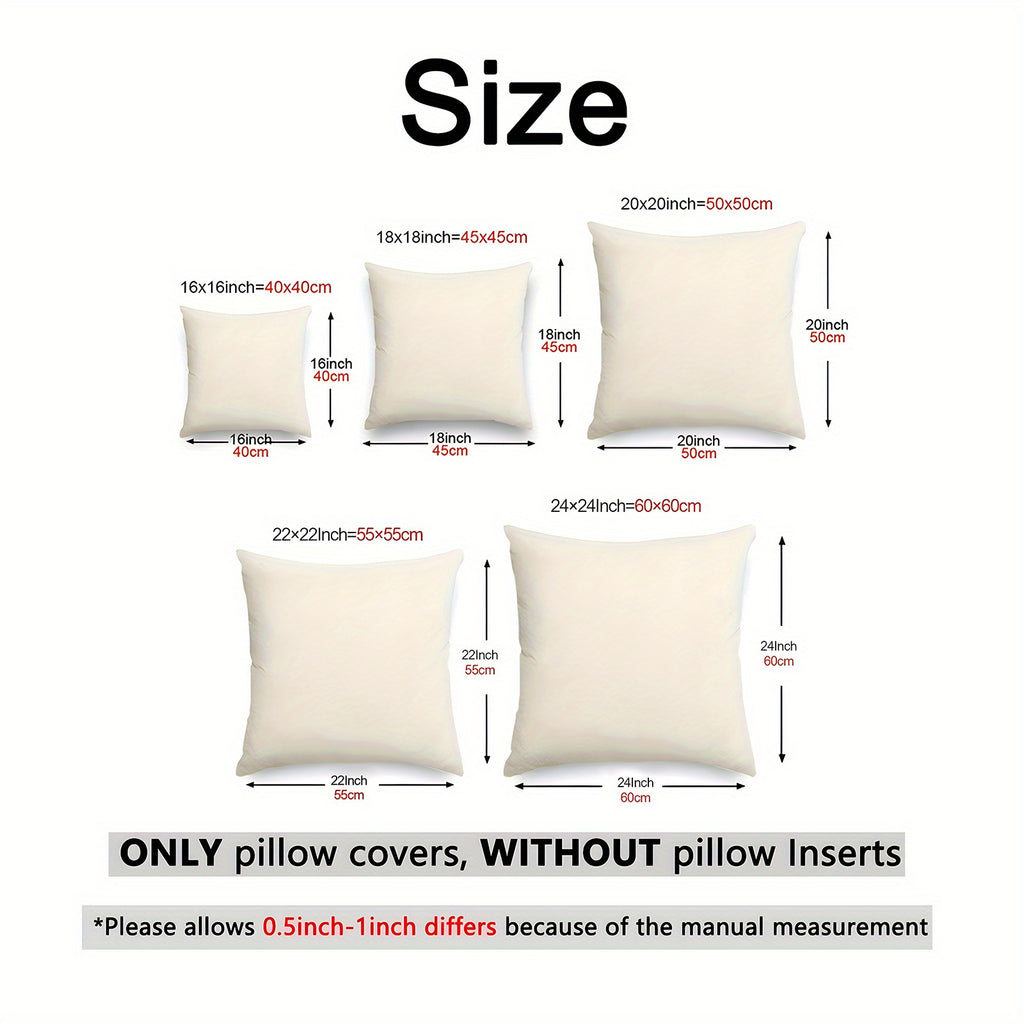 4pcs-4pcs velvet pillowcase set, 3D leaf design, modern sage green and gold, soft and comfortable decorative pillowcase, suitable for living room, bedroom, sofa or bed decoration, single-sided printing, no inserts, pillow decoration