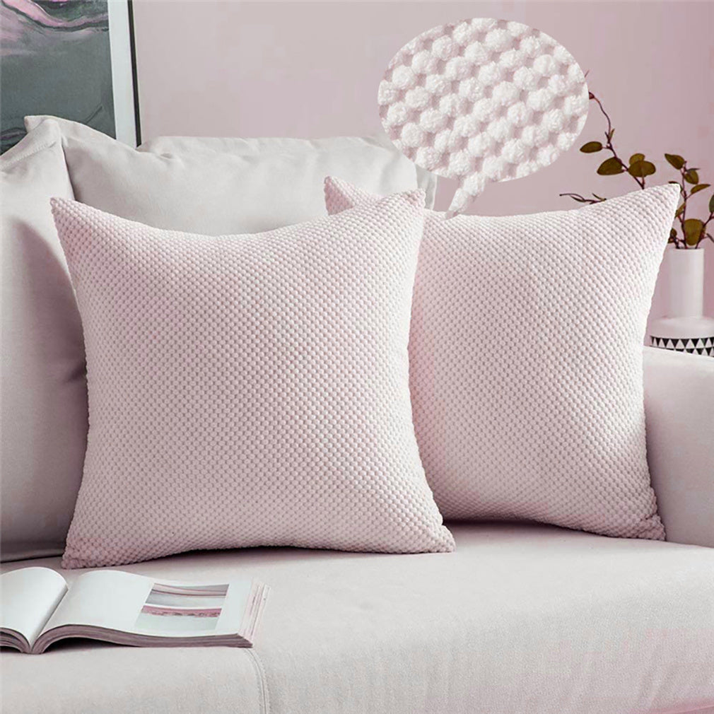 Throw Pillows 18x18 Inch Soft square Double-Sided Design Pack of 2 for Couch Sofa Living Room Bed Bedroom Soft Throw Pillow, inserts are included HIDDEN ZIPPER: A smooth hidden zipper is neatly incorporated into the edge of the removable cover, providing