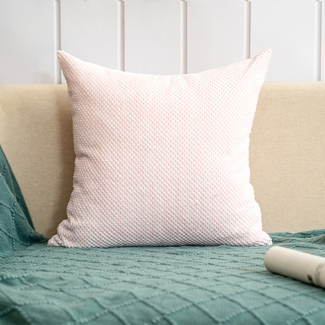 Throw Pillows 18x18 Inch Soft square Double-Sided Design Pack of 2 for Couch Sofa Living Room Bed Bedroom Soft Throw Pillow, inserts are included HIDDEN ZIPPER: A smooth hidden zipper is neatly incorporated into the edge of the removable cover, providing
