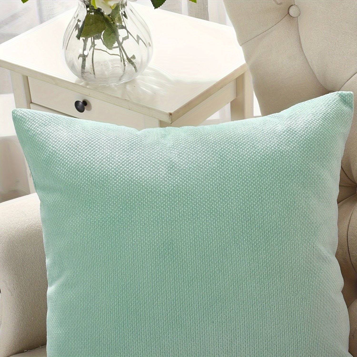 2pcs Plush Soft Decorative Throw Pillow Covers Set with Double Sided (NO INSERT), Stylish Cushion Cover for Sofa Couch Chair Living Room Bedroom Decor