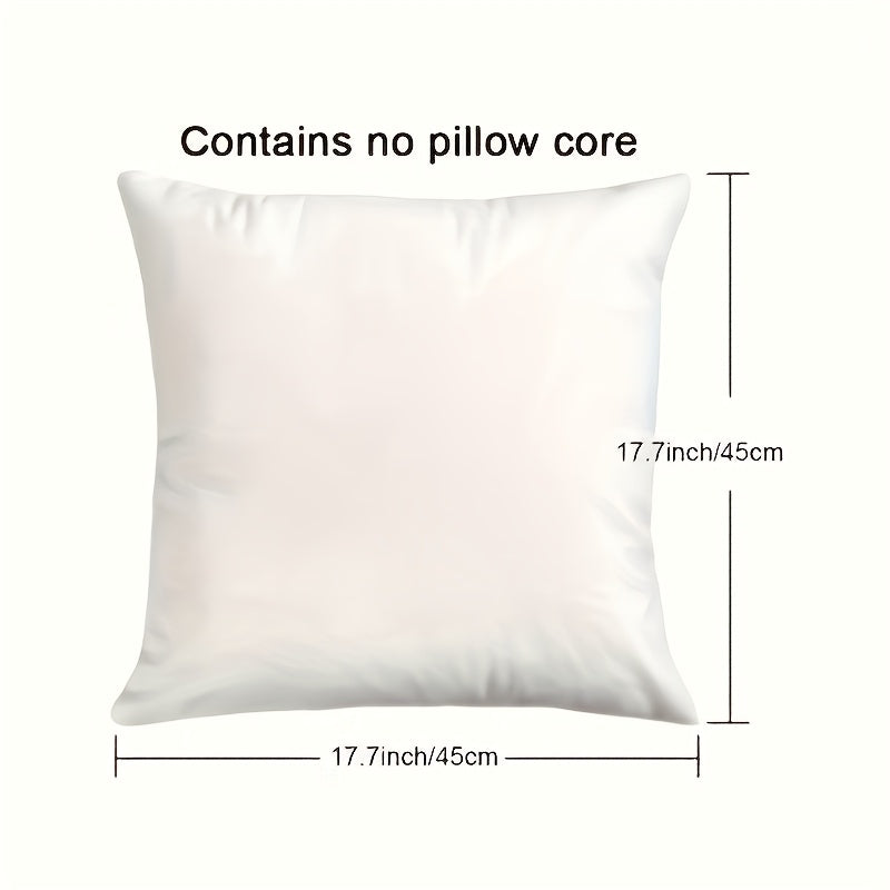 4pcs Modern Black and White European Pattern Bow Design Double-Sided Print Pillowcase, Soft Polyester Fabric, Size 17.72"x17.72", Machine Washable, Suitable for Sofa, Chair, Bed, Car, Living Room and Office Decorative Cushion Cover (Without Core)