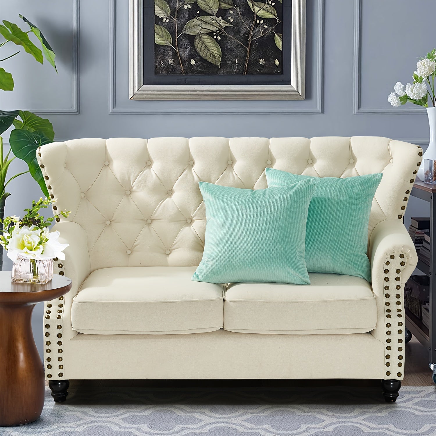 2pcs Plush Soft Decorative Throw Pillow Covers Set with Double Sided (NO INSERT), Stylish Cushion Cover for Sofa Couch Chair Living Room Bedroom Decor