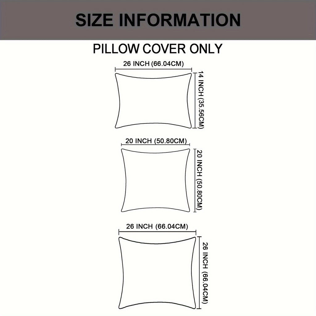 2pcs Plush Soft Decorative Throw Pillow Covers Set with Double Sided (NO INSERT), Stylish Cushion Cover for Sofa Couch Chair Living Room Bedroom Decor