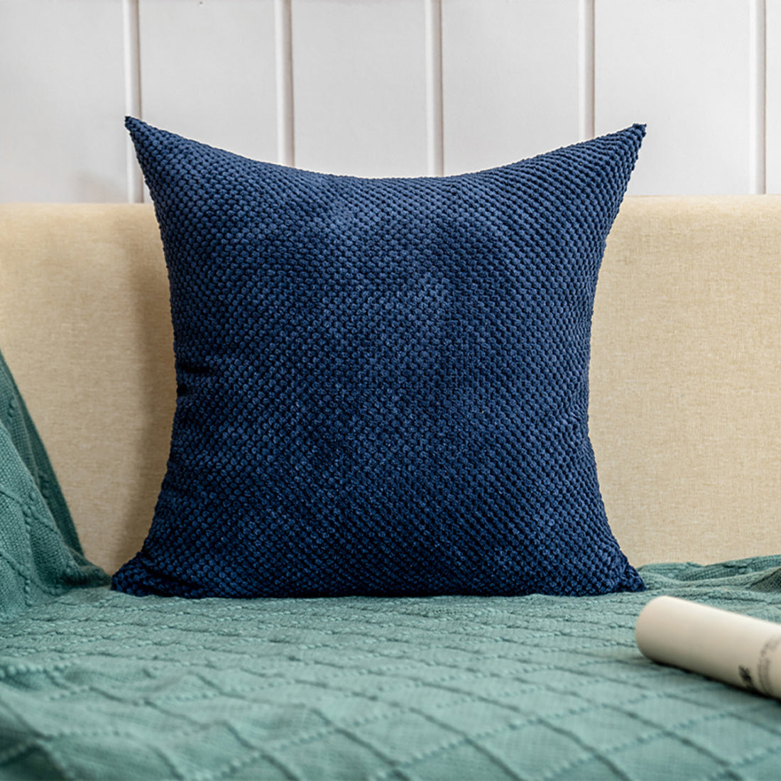 Throw Pillows 18x18 Inch Soft square Double-Sided Design Pack of 2 for Couch Sofa Living Room Bed Bedroom Soft Throw Pillow, inserts are included HIDDEN ZIPPER: A smooth hidden zipper is neatly incorporated into the edge of the removable cover, providing