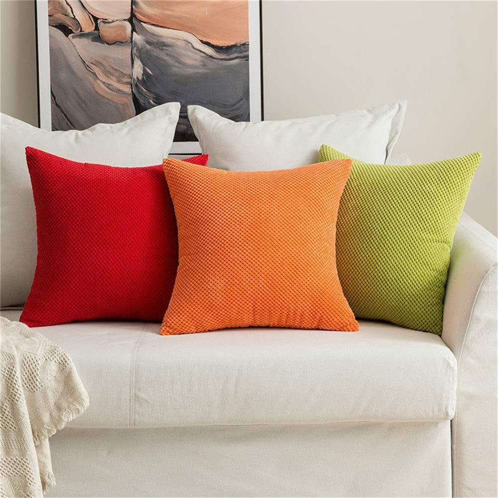 Throw Pillows 18x18 Inch Soft square Double-Sided Design Pack of 2 for Couch Sofa Living Room Bed Bedroom Soft Throw Pillow, inserts are included HIDDEN ZIPPER: A smooth hidden zipper is neatly incorporated into the edge of the removable cover, providing