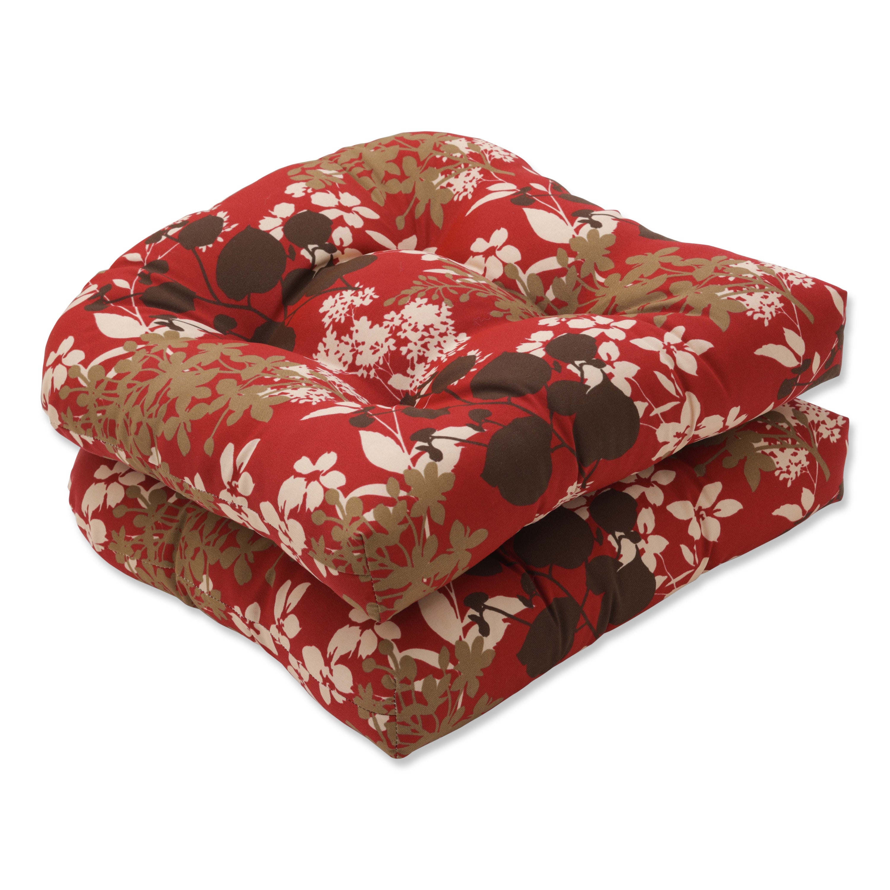 Montifleuri Sangria Wicker Seat Cushion (Set Of 2)