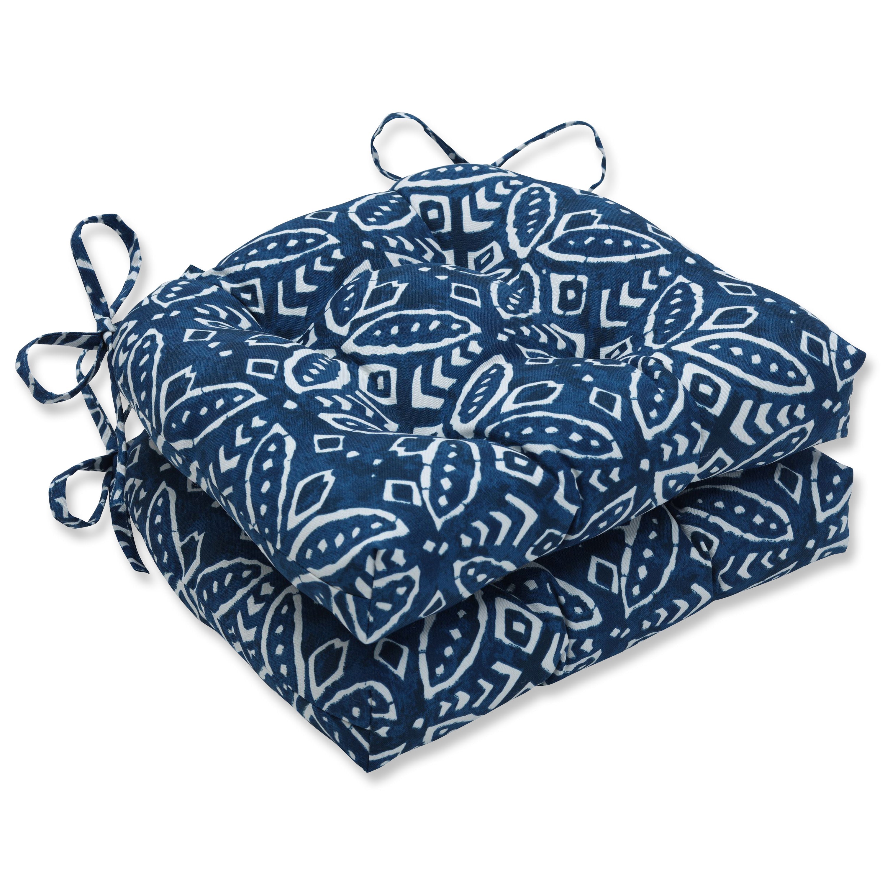 Merida Indigo Reversible Chair Pad (Set Of 2)
